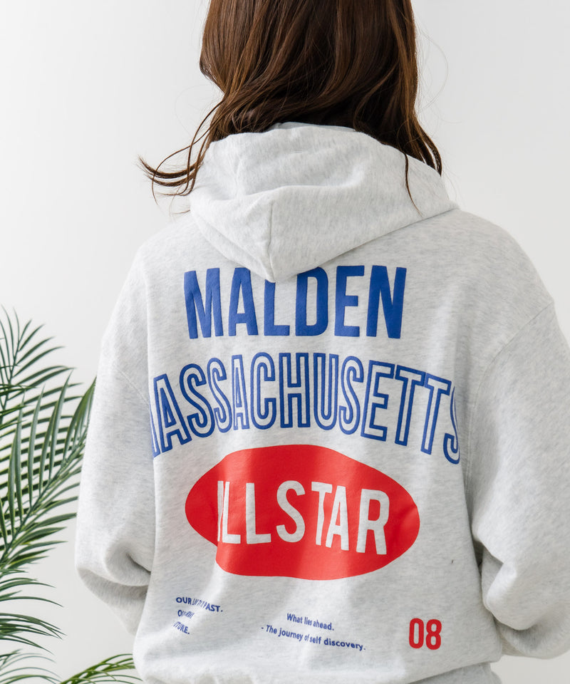 【CONVERSE/コンバース】発泡ロゴ グラフィック スウェットパーカー