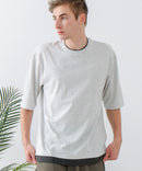 ZEROSTAIN フェイクレイヤード ビッグシルエット キーネック クルーネック Tシャツ 汗染みの目立ちにくいTシャツ 防汚 ＵＶカット ZERO STAIN