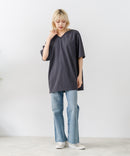 【HEAT BLOCKER/ヒートブロッカー】【まるで着る日傘！遮熱＆UVカット】コットンライク VネックTシャツ 吸水速乾 アンチピリング イージーケア ユニセックス