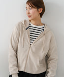 【U.S. POLO ASSN./ユーエスポロアッスン】ダンボール素材 ワンポイントロゴ刺繍 フルジップパーカー