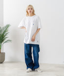 【SAVIER/サビアー】×【ZERO STAIN/ゼロステイン】【LAロゴ立体刺繍】コラボ ポケット付き Tシャツ オーバーサイズ 汗染み防止 ストリート・スケーター