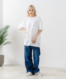 【SAVIER/サビアー】×【ZERO STAIN/ゼロステイン】【LAロゴ立体刺繍】コラボ ポケット付き Tシャツ オーバーサイズ 汗染み防止 ストリート・スケーター