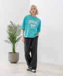 【DISCUS/ディスカス】カレッジロゴプリント ヘビーウェイトTシャツ ルーズシルエット