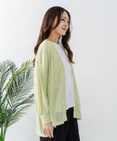 【fort point/フォートポイント】 Vネックオーバーサイズカーディガン UVカット 接触冷感zo