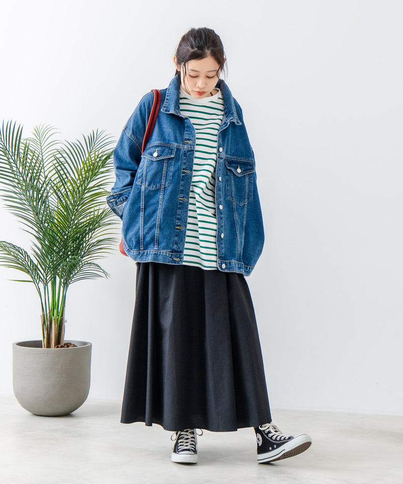 【FORTPOINT/フォートポイント】ビッグシルエットデニムジャケット zo