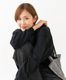【HANES/ヘインズ】【独自製法で生み出したこだわりの”先染めBLACK”】KURO for HER クロップドワイドロンＴ クルーネック シンプル 無地 クリーン ブラインドステッチ ❘ジーンズメイト公式オンラインショップ