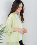 【fort point/フォートポイント】 Vネックオーバーサイズカーディガン UVカット 接触冷感zo