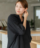 【C-FORTPOINT/フォートポイント】【上品 高見え刺繍】袖刺繍ブラウス 綿100％ 花模様 大人可愛い きれいめ 通勤 お出かけ