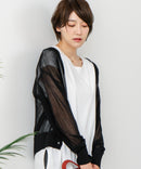 【C-FORTPOINT/フォートポイント】シャリシャリ Ｖネック シアーカーディガン