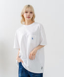 【SAVIER/サビアー】×【ZERO STAIN/ゼロステイン】【LAロゴ立体刺繍】コラボ ポケット付き Tシャツ オーバーサイズ 汗染み防止 ストリート・スケーター