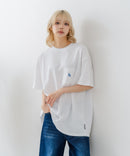 【SAVIER/サビアー】×【ZERO STAIN/ゼロステイン】【LAロゴ立体刺繍】コラボ ポケット付き Tシャツ オーバーサイズ 汗染み防止 ストリート・スケーター
