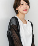 【C-FORTPOINT/フォートポイント】シャリシャリ Ｖネック シアーカーディガン