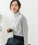 【C-FORT POINT/フォートポイント】リブボトルネック ニットプルオーバー