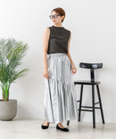 【C-FORTPOINT/フォートポイント】【ひんやり接触冷感 オンにもオフにも！】カット楊柳 ノースリーブTシャツ タンクトップ 着痩せ きれいめ カジュアル 涼しい