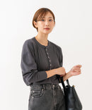 【HANES/ヘインズ】【長めの着丈は気になる腰周りをすっきりカバー】HANES Thermal for HER サーマルヘンリーロンＴ 長袖 無地 シンプル ドロップショルダー リングドット使い ヘムライン ❘ジーンズメイト公式オンラインショップ