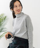 【C-FORT POINT/フォートポイント】リブボトルネック ニットプルオーバー