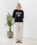 【DISCUS/ディスカス】カレッジロゴプリント ヘビーウェイトTシャツ ルーズシルエット