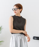 【C-FORTPOINT/フォートポイント】【ひんやり接触冷感 オンにもオフにも！】カット楊柳 ノースリーブTシャツ タンクトップ 着痩せ きれいめ カジュアル 涼しい