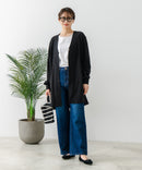 【FORT POINT/フォートポイント】梨地 ロングトッパーカーディガン