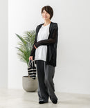 【C-FORTPOINT/フォートポイント】シャリシャリ　シアーロングカーディガン