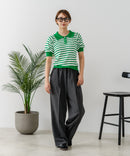 【U.S. POLO ASSN./ユーエスポロアッスン】ワンポイントロゴ刺繍 バイカラーニットポロシャツ