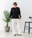 【C-FORTPOINT/フォートポイント】【抜群の伸縮性を誇るフライス素材を使用】ストレッチフライスクルーネックロンT カットソー 柔らかい レイヤード シンプル オンオフ