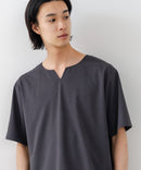 【HEAT BLOCKER/ヒートブロッカー】【まるで着る日傘！遮熱＆UVカット】コットンライク キーネックTシャツ 吸水速乾 アンチピリング イージーケア ユニセックス