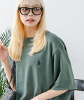 【U.S. POLO ASSN./ユーエスポロアッスン】ワンポイントニットTシャツ カーキ ❘ジーンズメイト公式オンラインショップ
