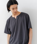 【HEAT BLOCKER/ヒートブロッカー】【まるで着る日傘！遮熱＆UVカット】コットンライク キーネックTシャツ 吸水速乾 アンチピリング イージーケア ユニセックス