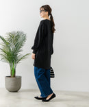 【FORT POINT/フォートポイント】梨地 ロングトッパーカーディガン