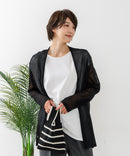 【C-FORTPOINT/フォートポイント】シャリシャリ　シアーロングカーディガン