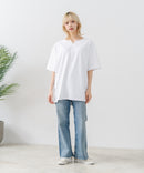 【HEAT BLOCKER/ヒートブロッカー】【まるで着る日傘！遮熱＆UVカット】コットンライク キーネックTシャツ 吸水速乾 アンチピリング イージーケア ユニセックス