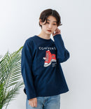 【CONVERSE/コンバース】シューズモチーフワイドスウェット