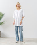 【HEAT BLOCKER/ヒートブロッカー】【まるで着る日傘！遮熱＆UVカット】コットンライク キーネックTシャツ 吸水速乾 アンチピリング イージーケア ユニセックス
