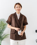 【C-FORTPOINT/フォートポイント】【1枚で華やか レースインナー】ハイネックレース切替タンクトップ インナー チラ見せ 重ね着 立ち襟 華やか 上品 きれいめ