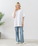 【HEAT BLOCKER/ヒートブロッカー】【まるで着る日傘！遮熱＆UVカット】コットンライク キーネックTシャツ 吸水速乾 アンチピリング イージーケア ユニセックス