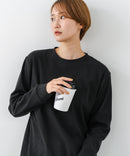 【C-FORTPOINT/フォートポイント】【抜群の伸縮性を誇るフライス素材を使用】ストレッチフライスクルーネックロンT カットソー 柔らかい レイヤード シンプル オンオフ