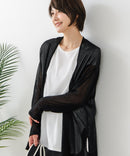 【C-FORTPOINT/フォートポイント】シャリシャリ　シアーロングカーディガン