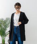 【FORT POINT/フォートポイント】梨地 ロングトッパーカーディガン