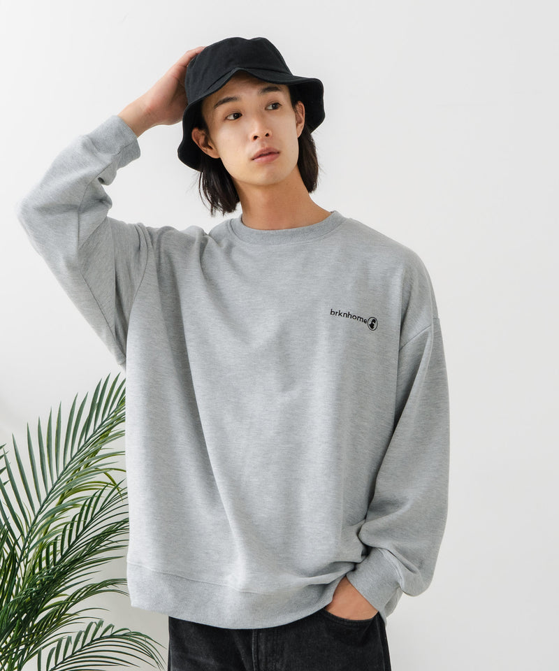 【BRKNHOME/ブロークンホーム】スプレープリント スウェットトレーナー