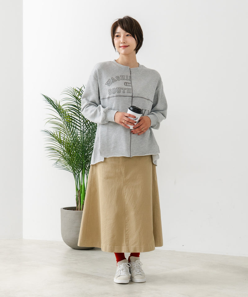 【C-FORT POINT/フォートポイント】裏毛 リメイク風 スウェットトレーナー