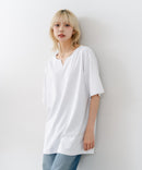【HEAT BLOCKER/ヒートブロッカー】【まるで着る日傘！遮熱＆UVカット】コットンライク キーネックTシャツ 吸水速乾 アンチピリング イージーケア ユニセックス