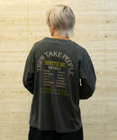 ピグメント加工 ヴィンテージライクプリントロンT 90s 古着 ロックT