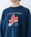【CONVERSE/コンバース】シューズモチーフワイドスウェット