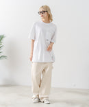 【OUTDOOR EXCHANGE/アウトドアエクスチェンジ】×【ZERO STAIN/ゼロステイン】コラボ 裾ドローコード 胸ポケット Tシャツ