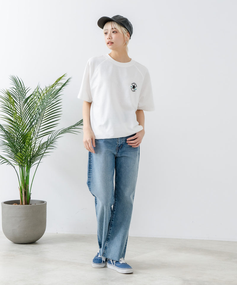 【CONVERSE/コンバース】ミニ裏毛 5分袖 スウェットトレーナー zo
