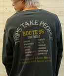 ピグメント加工 ヴィンテージライクプリントロンT 90s 古着 ロックT