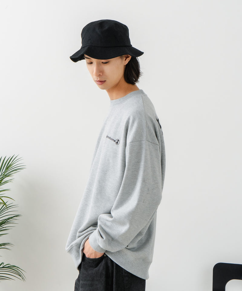 【BRKNHOME/ブロークンホーム】スプレープリント スウェットトレーナー