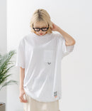 【OUTDOOR EXCHANGE/アウトドアエクスチェンジ】×【ZERO STAIN/ゼロステイン】コラボ 裾ドローコード 胸ポケット Tシャツ