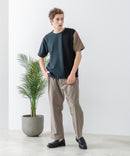 カットジョーゼット タックイージーパンツ 吸水速乾 接触冷感 ストレッチ 軽量 イージーケア UVカット BLUE STANDARD ブルースタンダード